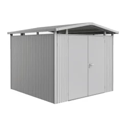 Casetta da Giardino in Metallo PANORAMA 3 con Porta a Due Battenti Biohort