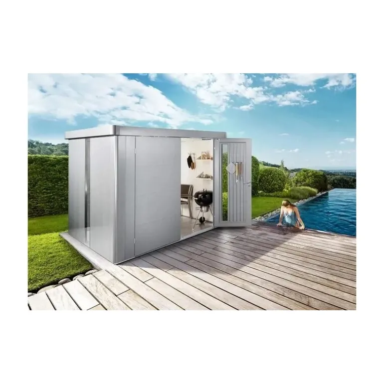 Casetta da Giardino in Metallo NEO 1C Biohort con Porta a Due Battenti