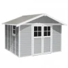 Casetta da Giardino in Resina DECO 11 LIGHT GREY Grosfillex