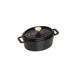 Cocotte Ovale 17 cm Nera in Ghisa