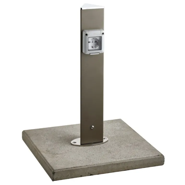 Colonnina per Presa Elettrica da Giardino Aquapoint Electropoint Ground Grigio Tortora