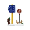 Cross Country Ski Sign Set Of 2 Cod. 54468