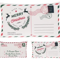 Cuscino Decorativo Cartoline Natale 50x30 Cm. Pezzo Singolo