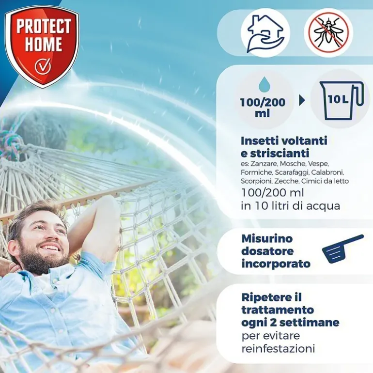 Cyperbase Antizanzara Insetticida Multi Insetto Concentrato 1 litro