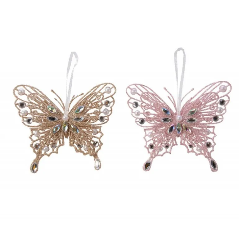 Farfalla in plastica 13 cm. Pezzo Singolo