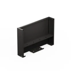 Fioriera Alta Herstera DECO PLANTER DIVIDER 25 in Metallo colore Nero e Legno 100x25x80 cm