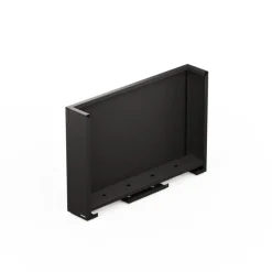 Fioriera Alta Herstera DECO PLANTER DIVIDER 25 in Metallo colore Nero e Legno 100x25x80 cm