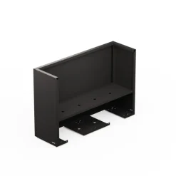 Fioriera Alta Herstera DECO PLANTER DIVIDER 40 in Metallo colore Nero e Legno 100x40x80 cm