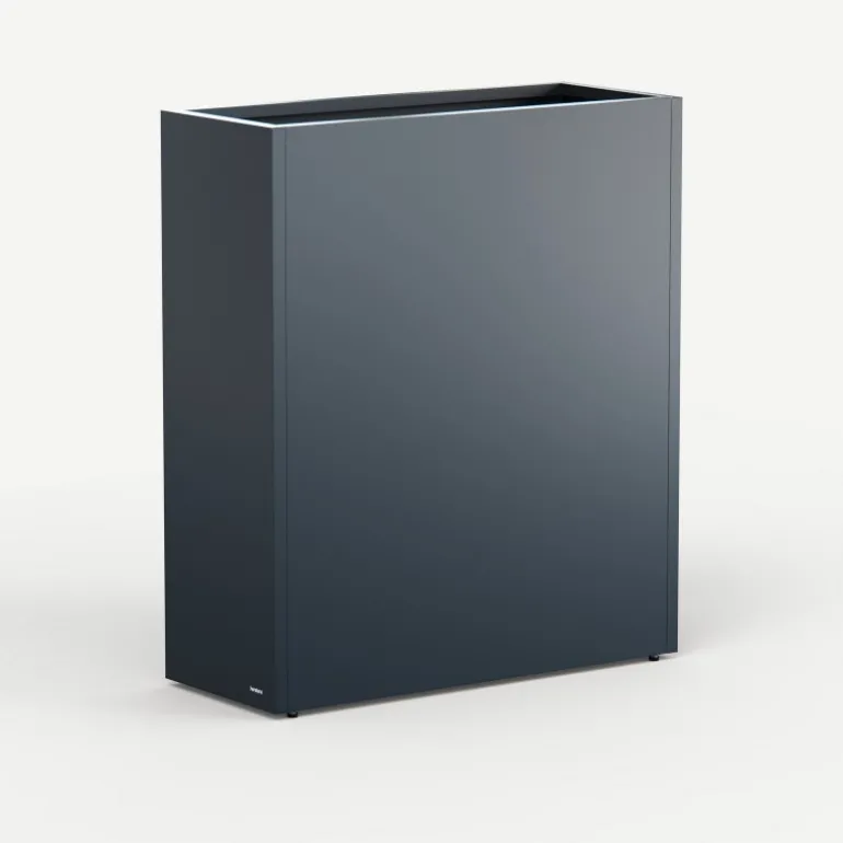 Fioriera Alta Herstera PLANTER DIVIDER 40 in Metallo colore Antracite 100x40x115 cm