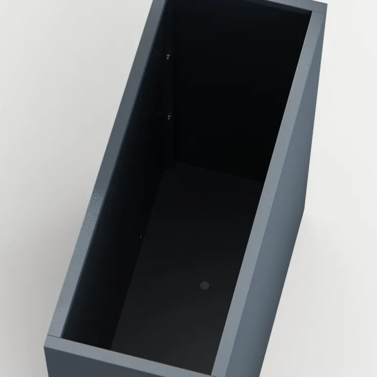 Fioriera Alta Herstera PLANTER DIVIDER 40 in Metallo colore Antracite 100x40x115 cm