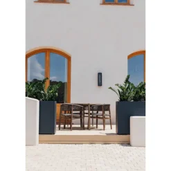 Fioriera Alta Herstera PLANTER DIVIDER 25 in Metallo colore Antracite 100x25x80 cm