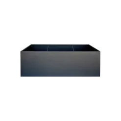 Fioriera Bassa Herstera PLANTER EDGE in Metallo colore Antracite 150x100x50 cm