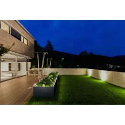 Fioriera Bassa Herstera PLANTER EDGE in Metallo colore Antracite 150x100x50 cm