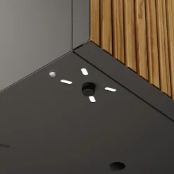 Fioriera Bassa Herstera PLANTER WOOD XIC 150 in Metallo colore Antracite 150x40x25cm