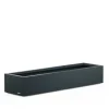 Fioriera Bassa Herstera PLANTER XIC 150 in Metallo colore Antracite 150x40x25cm