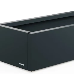 Fioriera Bassa Herstera PLANTER XIC 150 in Metallo colore Antracite 150x40x25cm