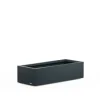 Fioriera Bassa Herstera PLANTER XIC 100 in Metallo colore Antracite 100x40x25cm