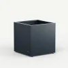 Fioriera Cubo Herstera PLANTER CUBE 70 in Metallo colore Antracite 70x70x70 cm