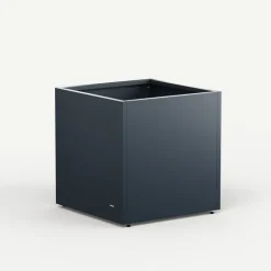 Fioriera Cubo Herstera PLANTER CUBE 70 in Metallo colore Antracite 70x70x70 cm