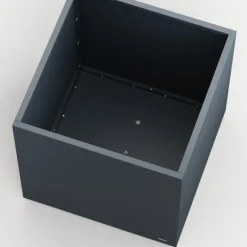 Fioriera Cubo Herstera PLANTER CUBE 80 in Metallo colore Antracite 80x80x80 cm