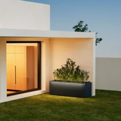 Fioriera Herstera PLANTER 50 in Metallo colore Antracite 150x50x50cm