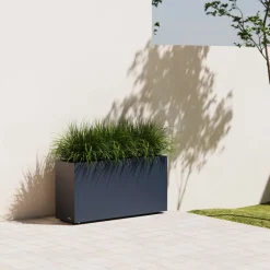 Fioriera Herstera PLANTER 30 in Metallo colore Antracite 100x30x50 cm