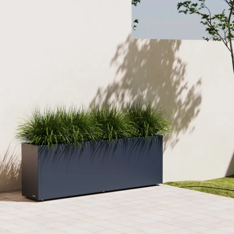 Fioriera Herstera PLANTER 30 in Metallo colore Antracite 150x30x50 cm