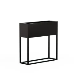 Fioriera Hestera PLANTER HUB in Metallo colore Antracite 80x25x78