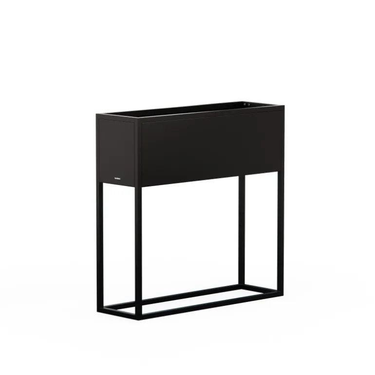 Fioriera Hestera PLANTER HUB in Metallo colore Antracite 80x25x78