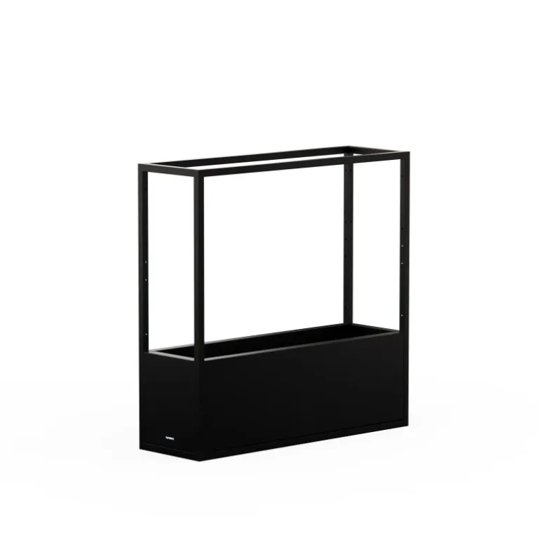 Fioriera Hestera PLANTER HUB in Metallo colore Antracite 80x25x78