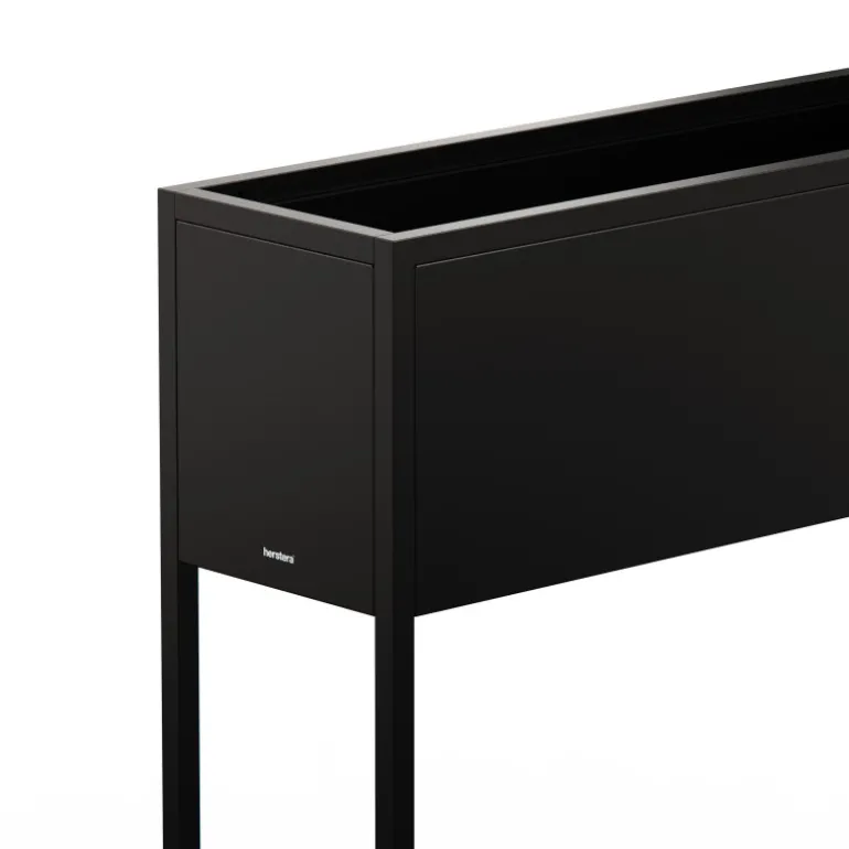 Fioriera Hestera PLANTER HUB in Metallo colore Antracite 80x25x78