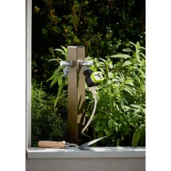 Fontana da Giardino Aquapoint Triangle da Interrare Verde Sottobosco