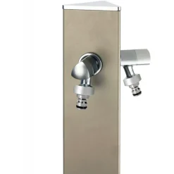 Fontana da Giardino Aquapoint a Parete Wall Triangle Grigio Tortora