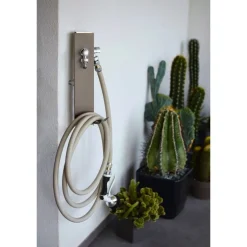 Fontana da Giardino Aquapoint a Parete Wall Triangle Grigio Tortora