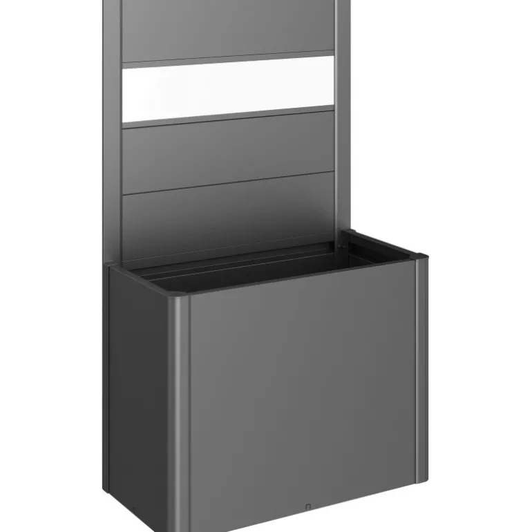 Frangivista con Elemento Vetro per Fioriera BELVEDERE in Metallo Biohort