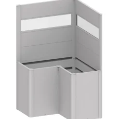 Frangivista con Elemento Vetro per Fioriera BELVEDERE L in Metallo Biohort