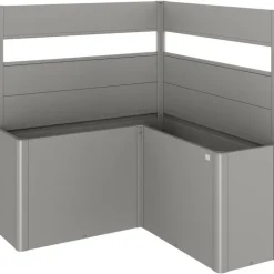 Frangivista con Elemento Vetro per Fioriera BELVEDERE L in Metallo Biohort