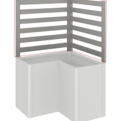 Frangivista per Piante Rampicanti per Fioriera BELVEDERE L in Metallo Biohort