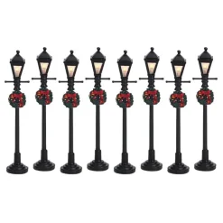 Gas Lantern Street Lamp Set of 8 B/O 4.5V Cod. 64500