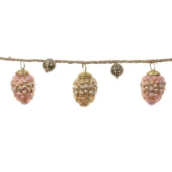 Ghirlanda di Natale con decorazioni in Vetro