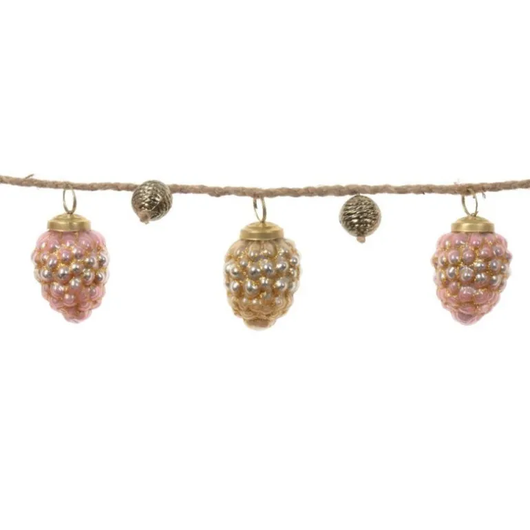 Ghirlanda di Natale con decorazioni in Vetro