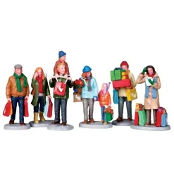 Holiday Shoppers Set of 6 Cod. 92683