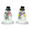 Holly Hat Snowman Set Of 2 Cod. 24965