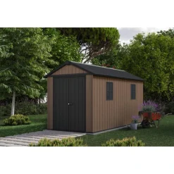 Keter Casetta da Giardino in Resina NEWTON PLUS 1375 - Doppia Scelta di Montaggio