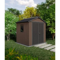 Keter Casetta da Giardino in Resina NEWTON PLUS 775 - Doppia Scelta di Montaggio
