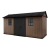 Keter Casetta da Giardino in Resina NEWTON PLUS 1575 - Doppia Scelta di Montaggio