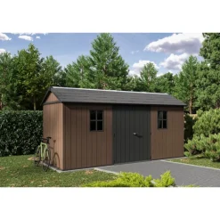 Keter Casetta da Giardino in Resina NEWTON PLUS 1575 - Doppia Scelta di Montaggio