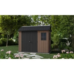 Keter Casetta da Giardino in Resina NEWTON PLUS 975 - Doppia Scelta di Montaggio