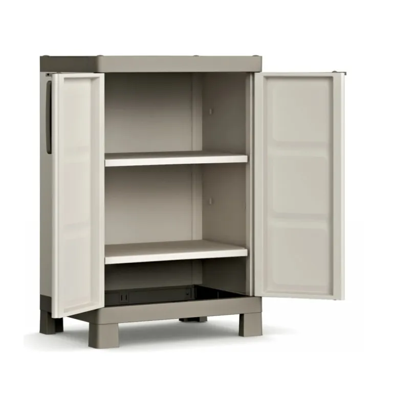 Keter Excellence Basso 2 Ripiani Regolabili - ISTA 6 - 65X45X97H