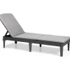 Keter Lettino sdraio con cuscino JAIPUR grafite